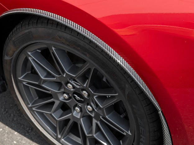 2024-UP FORD MUSTANG S650 | GT350R PERFORMANCE STYLE CARBON FIBER FENDER FLARES MUD FLAPS